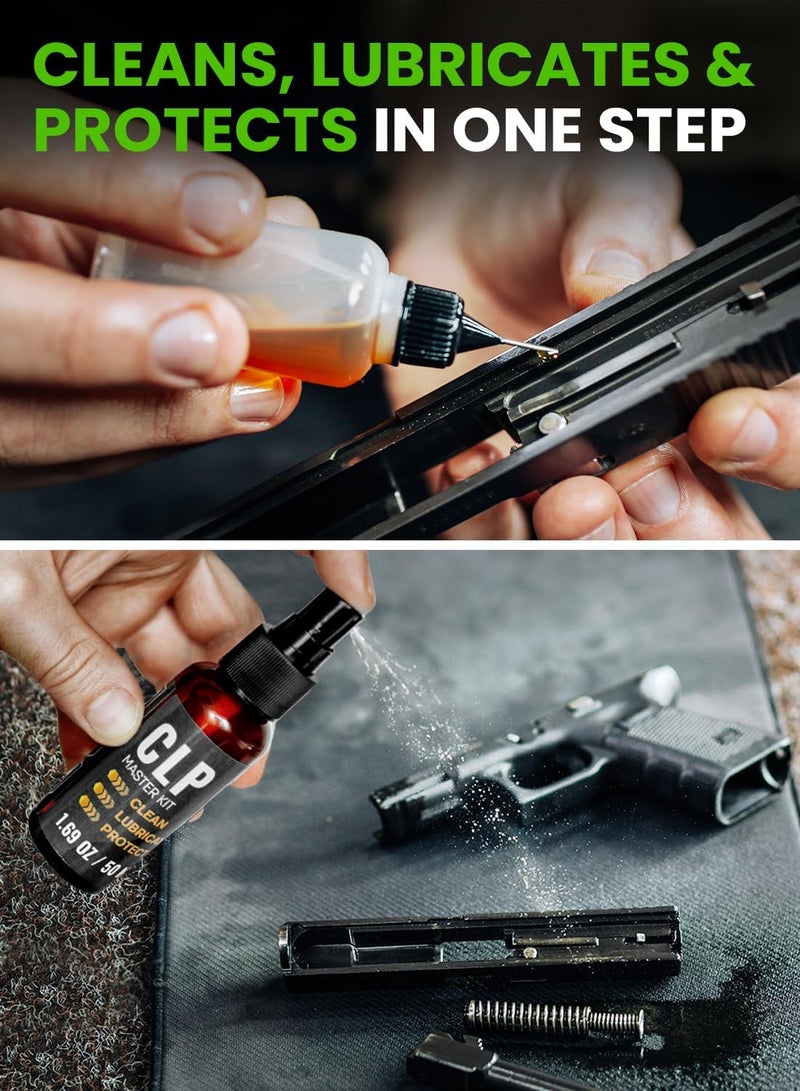 REPSUPPLEMENTS Universal Gun Cleaning Kit for All Guns - Portable Gun Cleaning Kits for Handguns and Rifles, Shotgun, Airsoft - Incl. Stainless Steel Rods, Brass Jags, Gun Cleaning Patches, Cleaning Swabs - Image 3